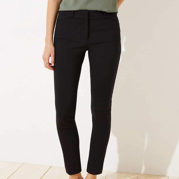 LOFT Pants - Loft Euc Black Julie Slim Dress Pants Trousers 8